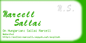 marcell sallai business card